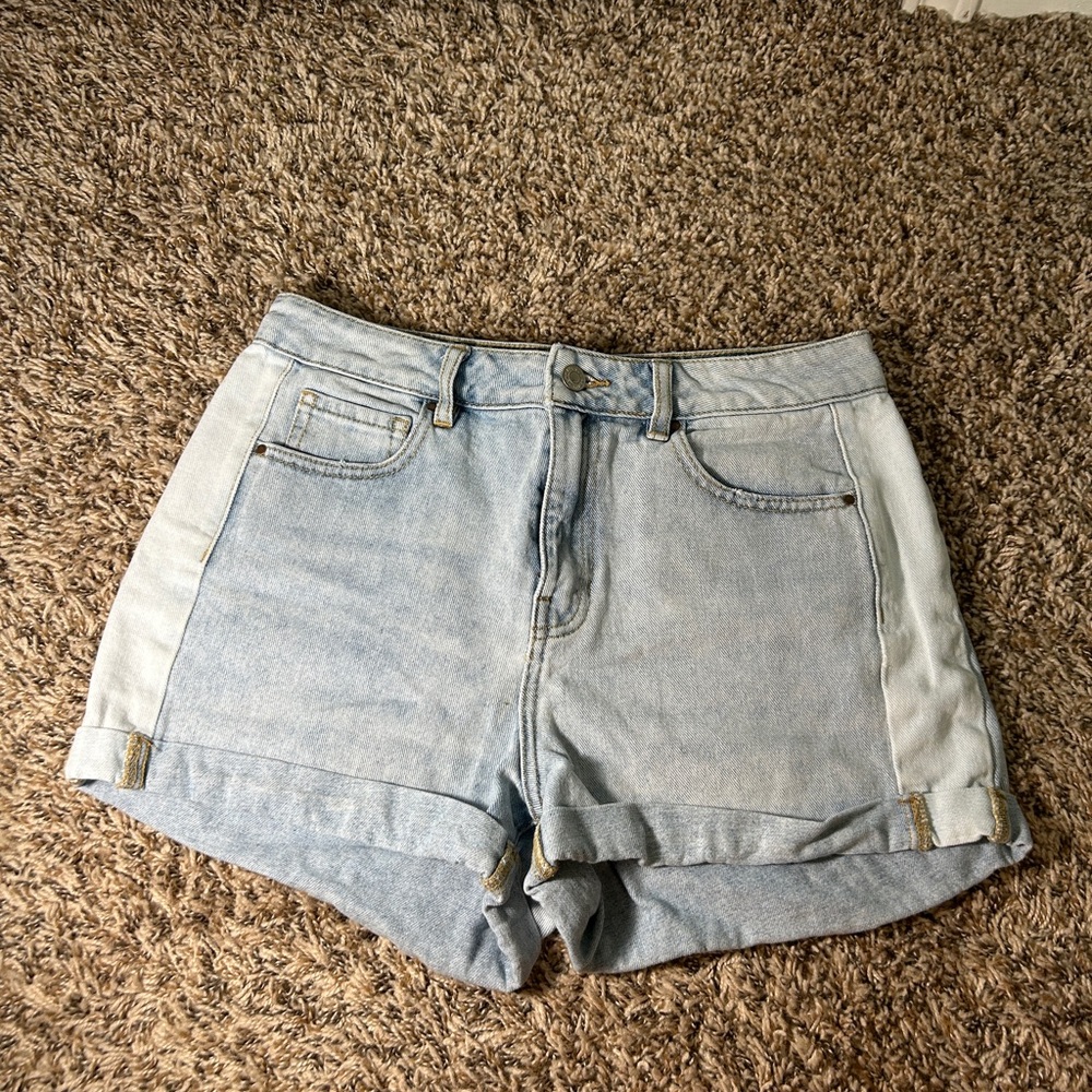 Light Wash Denim Women's Shorts - Casual High-Rise Summer Shorts